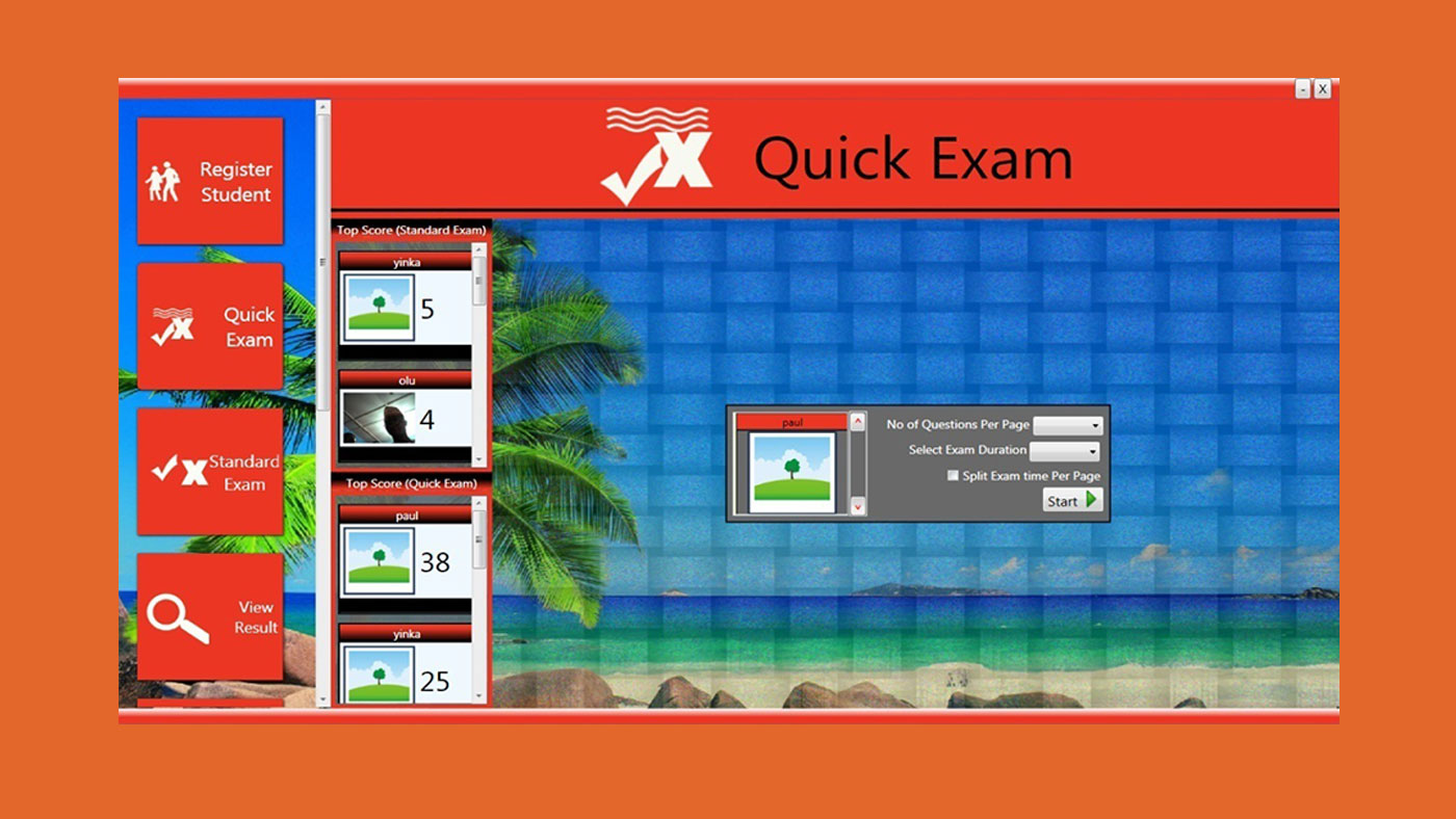 Avalanche JAMB CBT software Quick-Exam Interface variant 2 for V2.2.0.0 and above