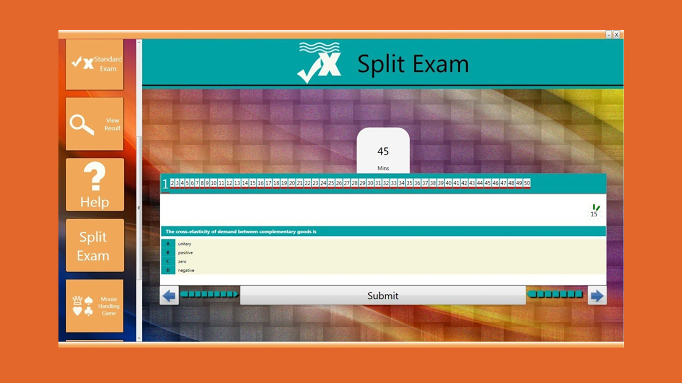 Avalanche JAMB CBT software Split-Exam Interface for V2.2.0.0 and above